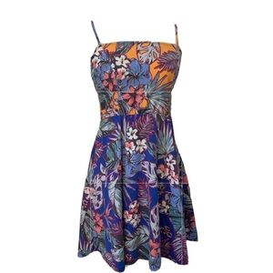 ASOS Womens Dress Summer Beach Tropical Hawaaian Style Cotton Size 4 NWT